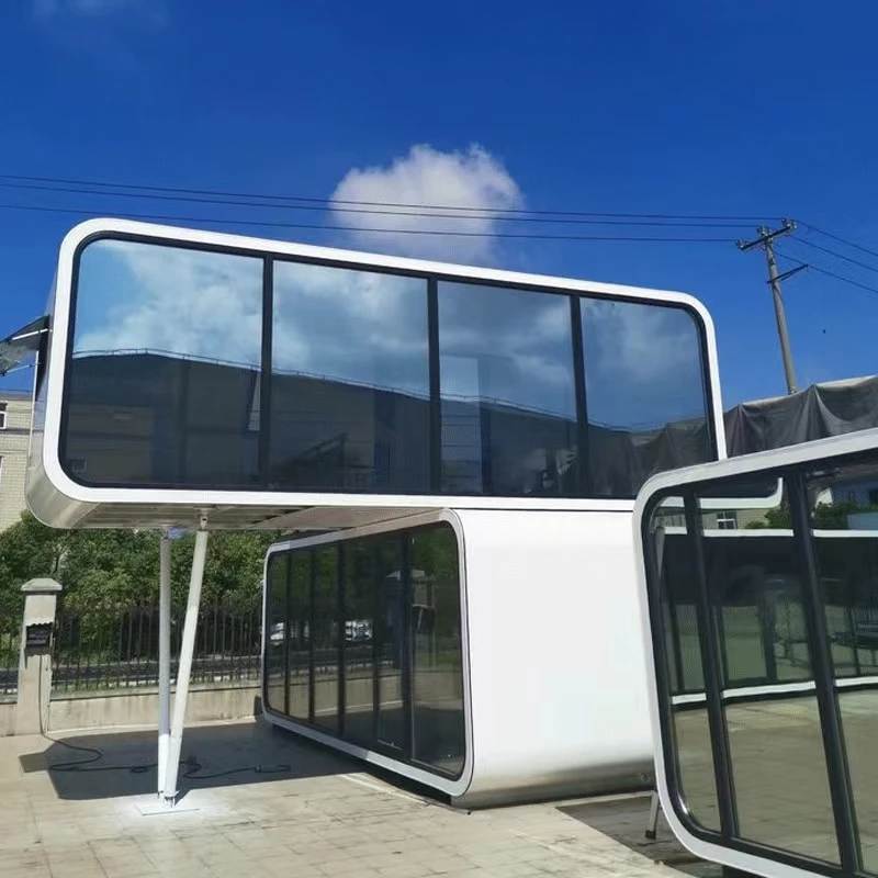 Modern Prefabricated Tiny Container Space Capsule Prefab Pod Mobile Apple Cabin House
