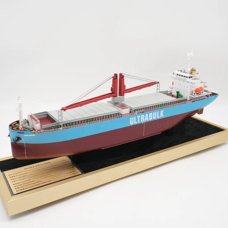 【LAC】O.A.S Manufacturer Handicraft Ship Model Upscale  Business Gifts Custom 45cm AGULHAS Bulk Cargo Ship Model