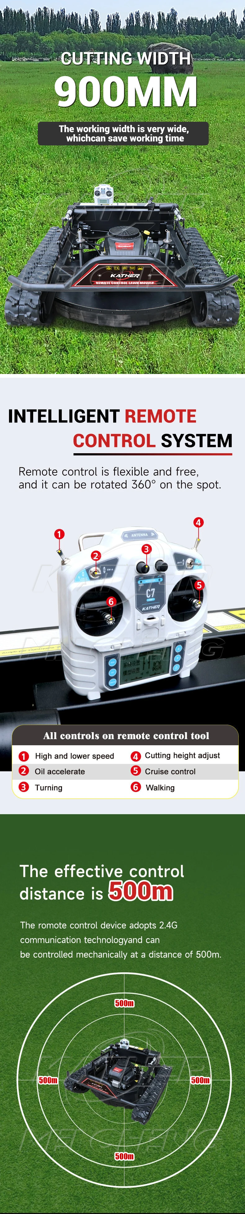 product high mowing industrial robotic gasoline lawnmower 190cc satellite gps epa ce euro 5 diy remote control grass cutting machine-11
