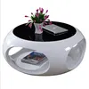 Round coffee table black