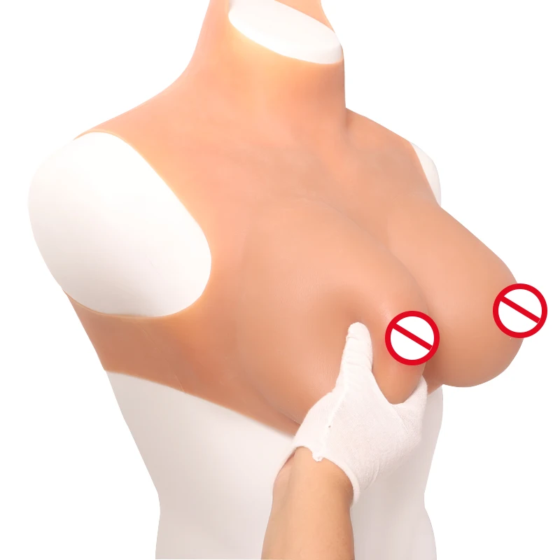 Cosplay Realistic Silicone Breast Form Fake Breasts Huge Fake Boobs for Shemale Transgender Breast Shape