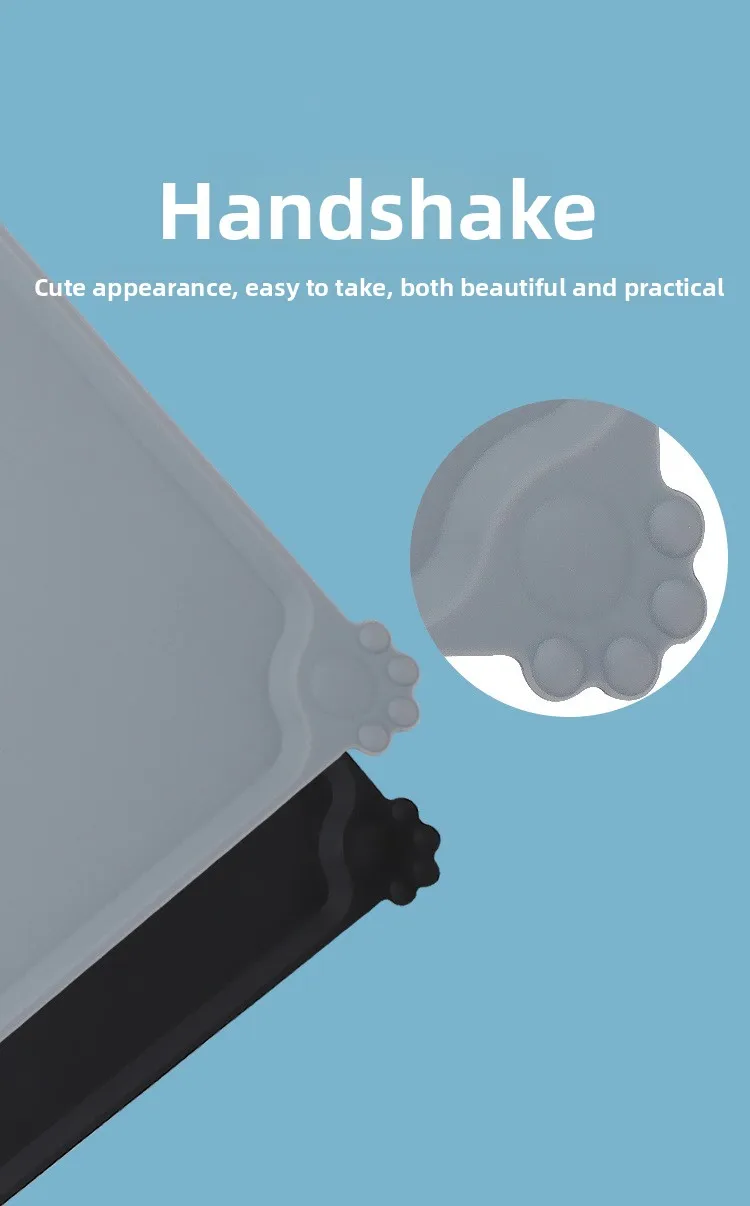 Waterproof Silicone Pet Meal Mat for Dogs and Cats Feeders & Bowls That Prevent Food Overflow factory