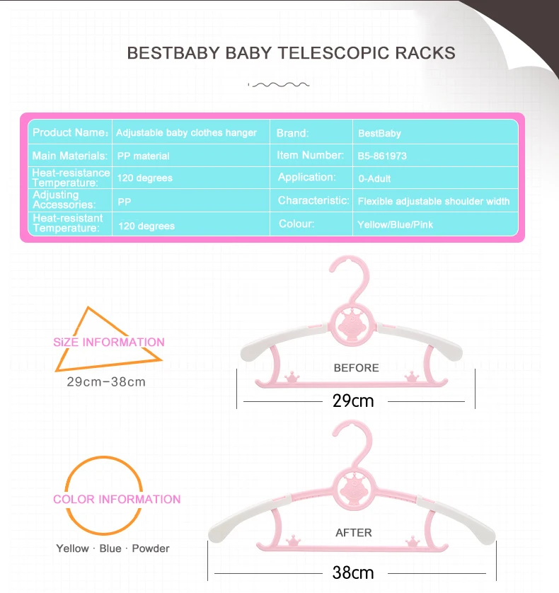 Baby Rack Clothing Kids Hangers Baby Clothes Hangers Rack Factory Price Plastic 30 Single Ningbo