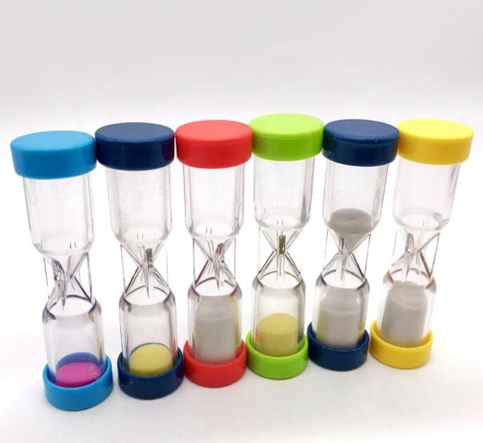 Цветные часы со стеклом песочным 1 минута песочные