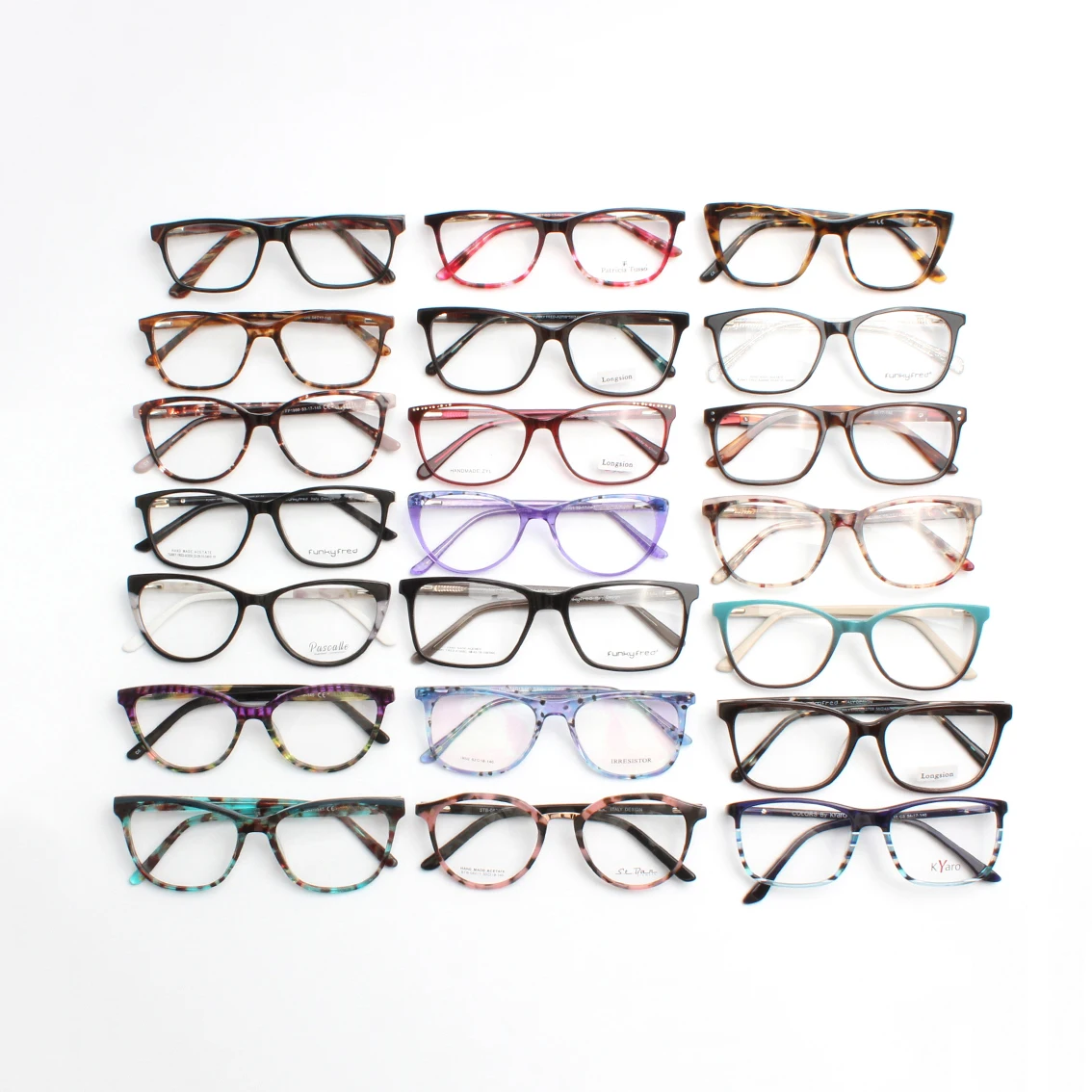 Assorted Ready Made Mixed Eyewear Stock Cheap Glasses Acetate Eyewear Optical Eyeglasses Frames