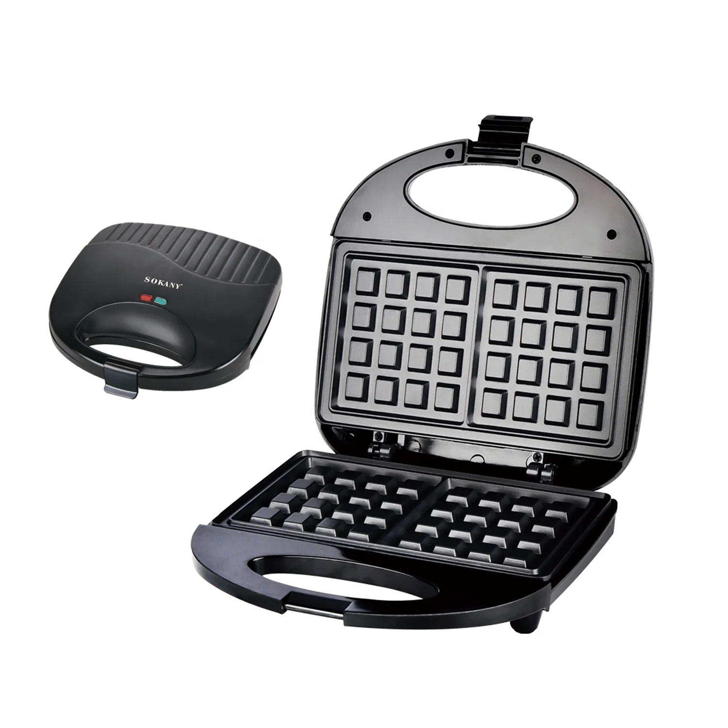 Sokany 110v-240Съемная машина для приготовления сэндвичей гриля 2 ломтика тостера завтрака вафельница электрическая из нержавеющей стали CE ROHS