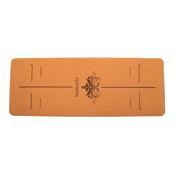 Customizable Natural Rubber Yoga Mat Cork Rubber Yoga Mat Custom Logo Cork Yoga Mat