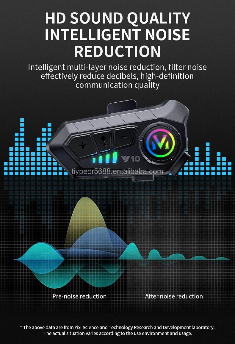 product tiypeor motorcycle helmet bt headset wireless hands free 1000mah super long standby earphone ipx6 waterproof mp3 player-6