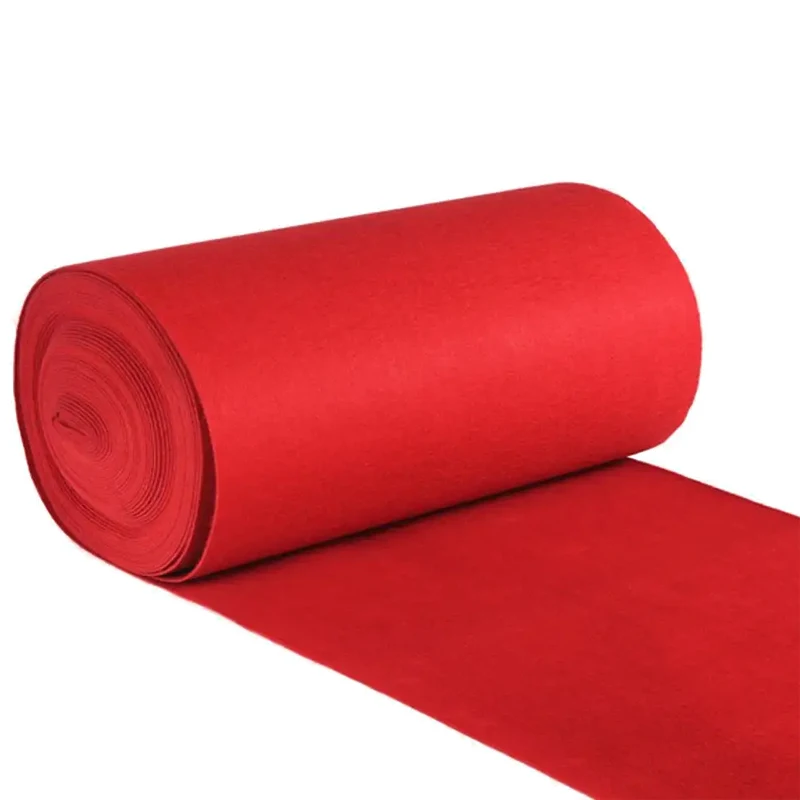 Low Price Red Carpet Wedding Runner / Wedding Hall Carpet Event Red Non