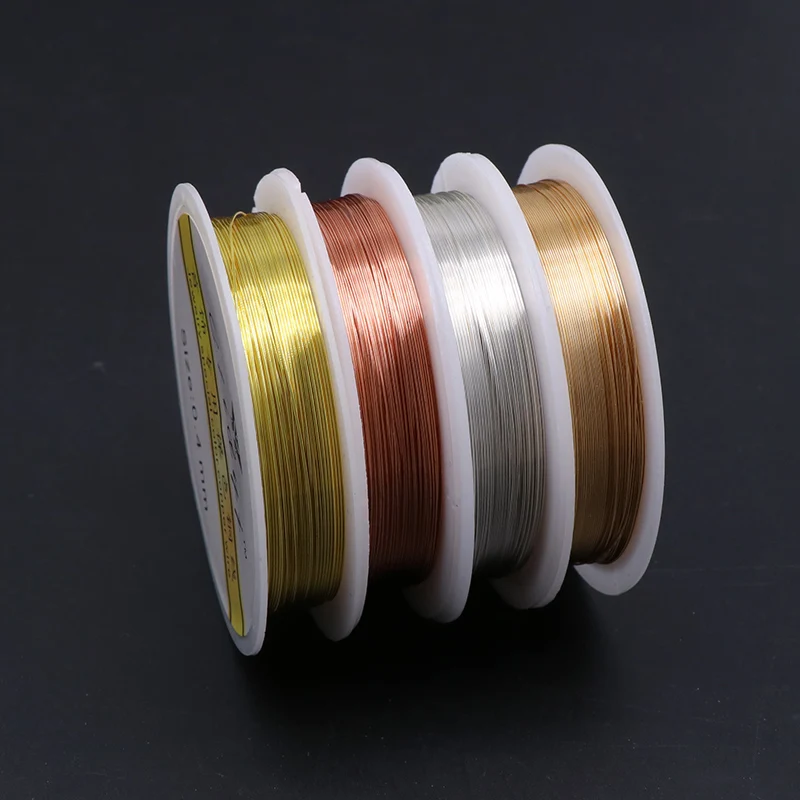 High Quality 0.21mm Jewelry Beading Wire Non Tarnish Silver Gold