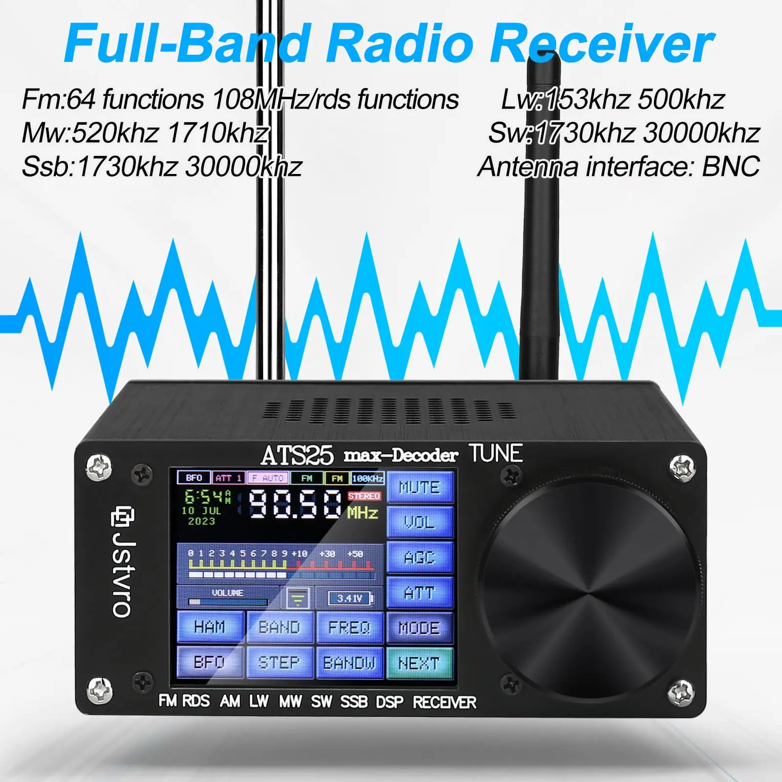 ATS 25 ATS25 Max Decoder II Full Band Radio Receiver with WiFi