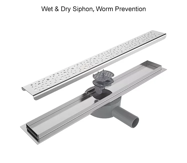 Sanipro Bathroom Shower Water Grate Channel Drainage Rectangular Floor