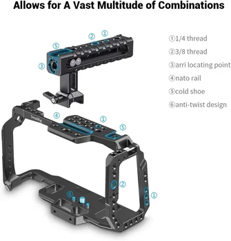Smallrig Camera Cage Kit for Blackmagic Design Pocket Cinema Camera 4K & 6K, Compatible With Bmpcc 4K & 6K -Kcvb2419 detail image