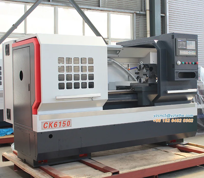 YZ CNC Machine Tool Equipment 7.5kw Heavy Duty Metal Lathe Machine CK6150 With 3 - Step Gearbox