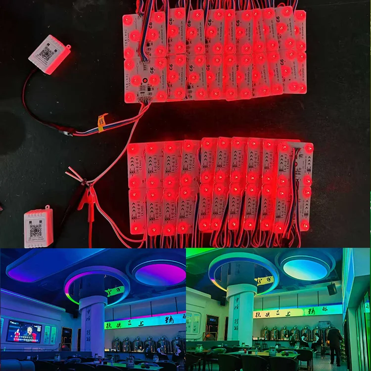product wholesale full color programmable fluctuation smart dimming rgb ip20 dc24v 1935 ic 4leds led modules for advertising light box-11
