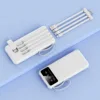 White with built-in cable