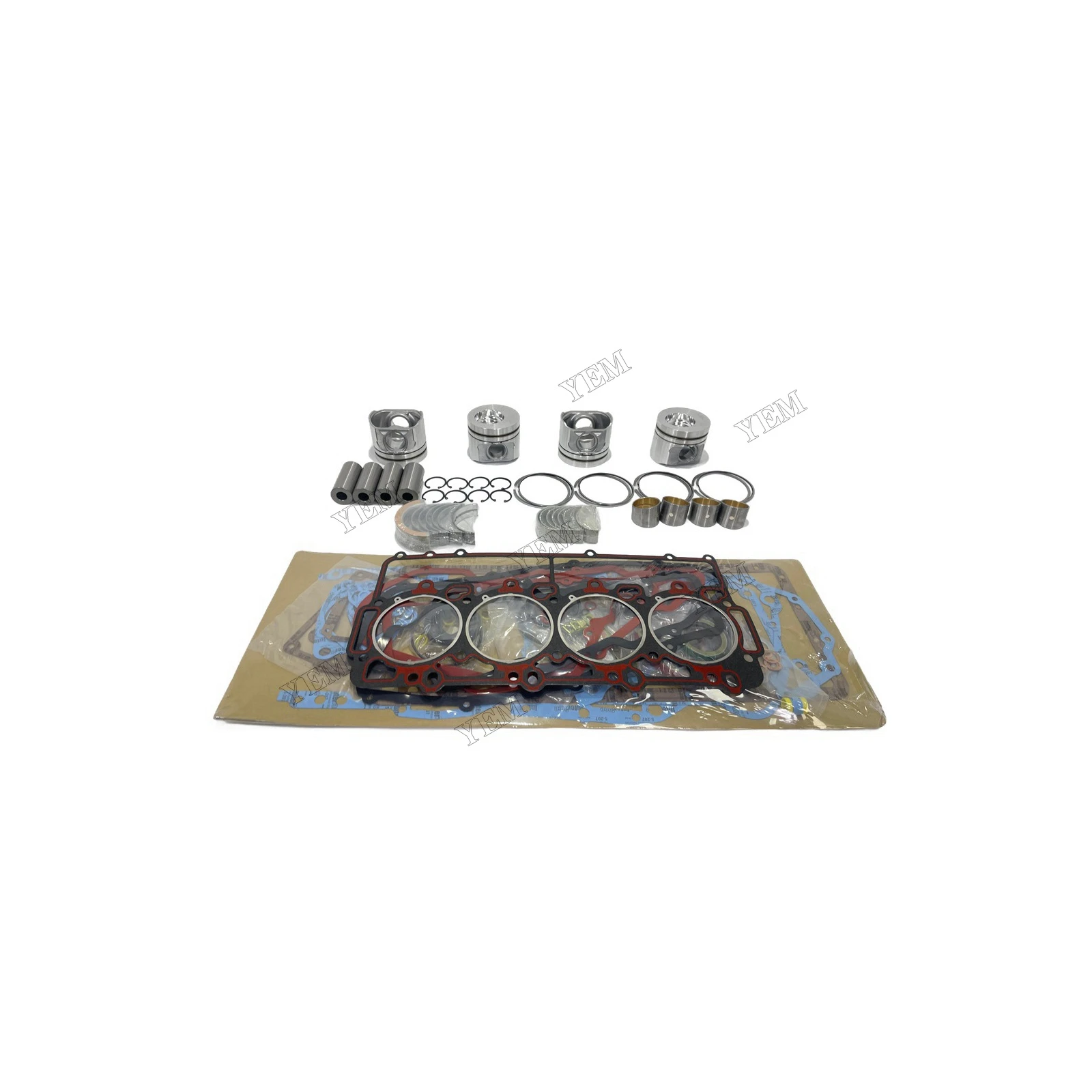 3204 Engine Rebuild Kit With Cylinder Gaskets Bearings Piston Rings Fits for Caterpillar Standard Size Engine Parts