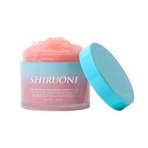 Wholesale Private Label Fruit Acids AHA Body Scrub Skin Brightening and Exfoliation