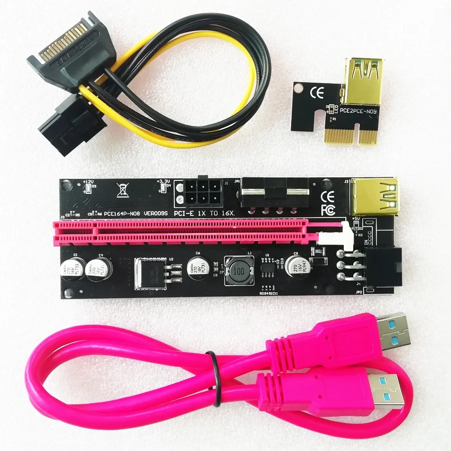 Райзер VER009S PCI E, карта 009 PCI Express PCIE Райзер 009S