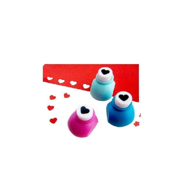 Mini DIY Craft Plastic Hole Punch Machine Set Scrapbook Paper Cards Embossing Device Puncher