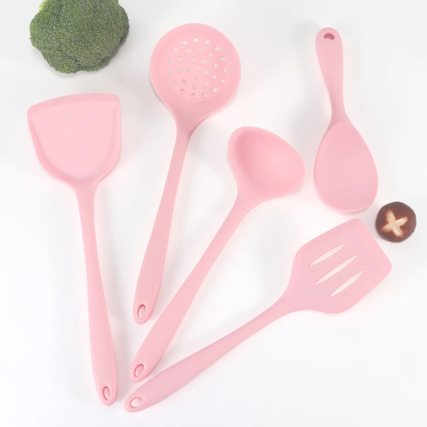 Wholesale Pink all-inclusive Silicone Kitchen Utensils 5-piece Set Heat  Resistant Spatula Non-stick Cooking Tools Utensil Set For Cooking From  m.