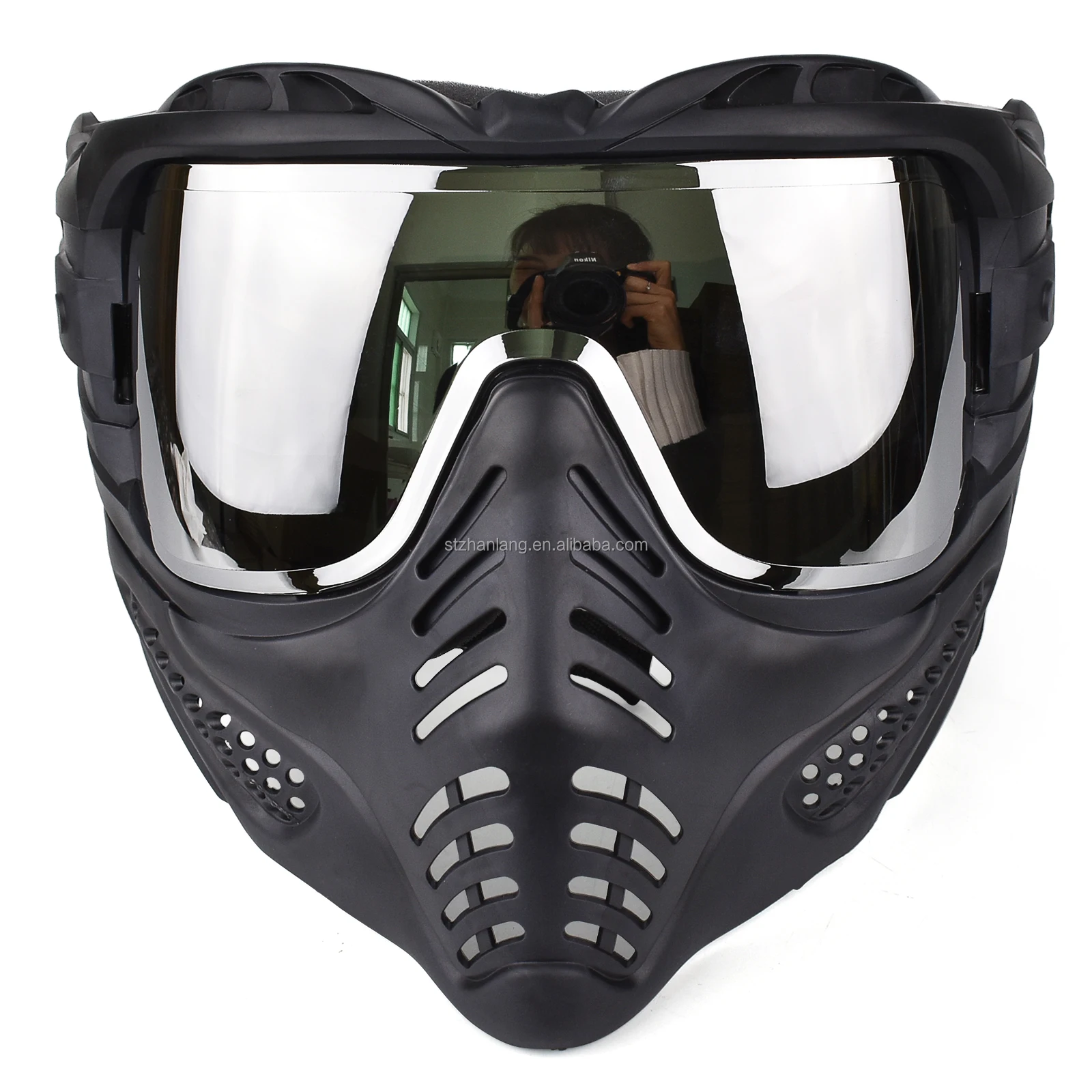 Warwolf Shockresistant Paintball Accessories Mask Made Of Tpr Black