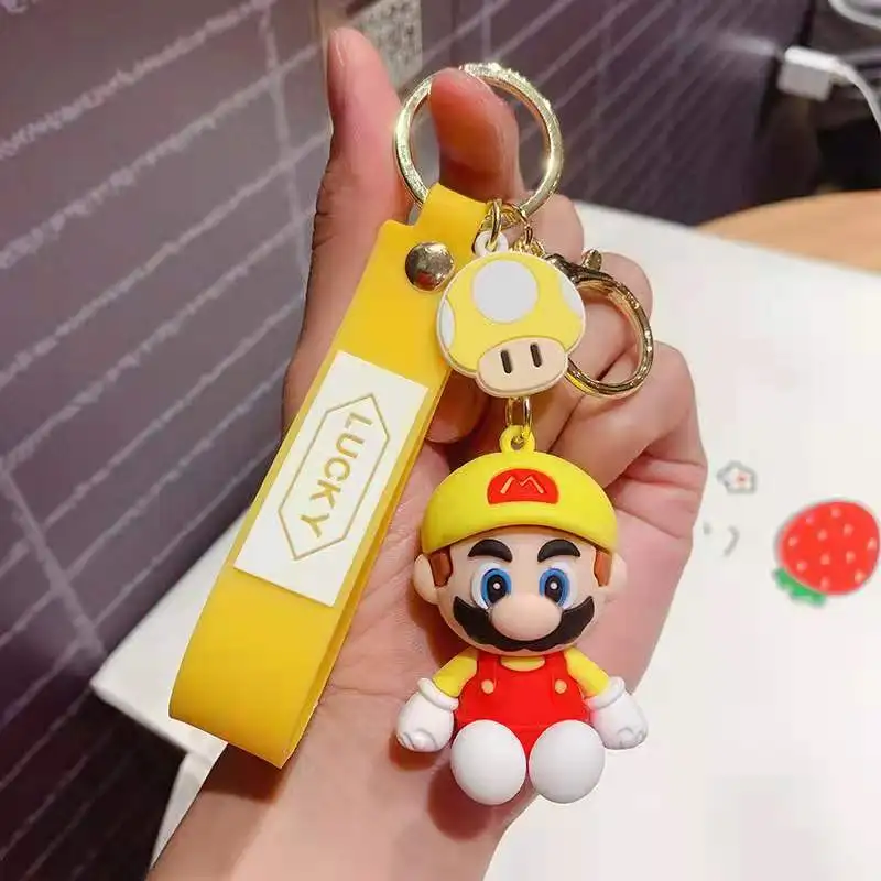 Fashion Stylish Kawaii Anime Safety Keychain Custom 3d World Pvc Blue