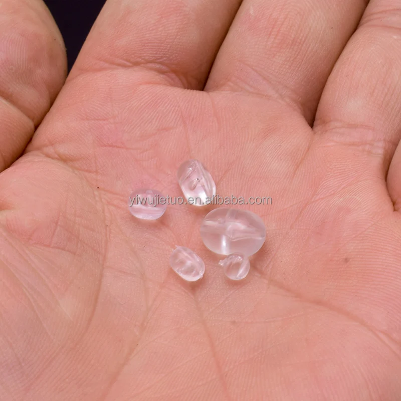 10000pcs/bag transparent plastic fishing beads double