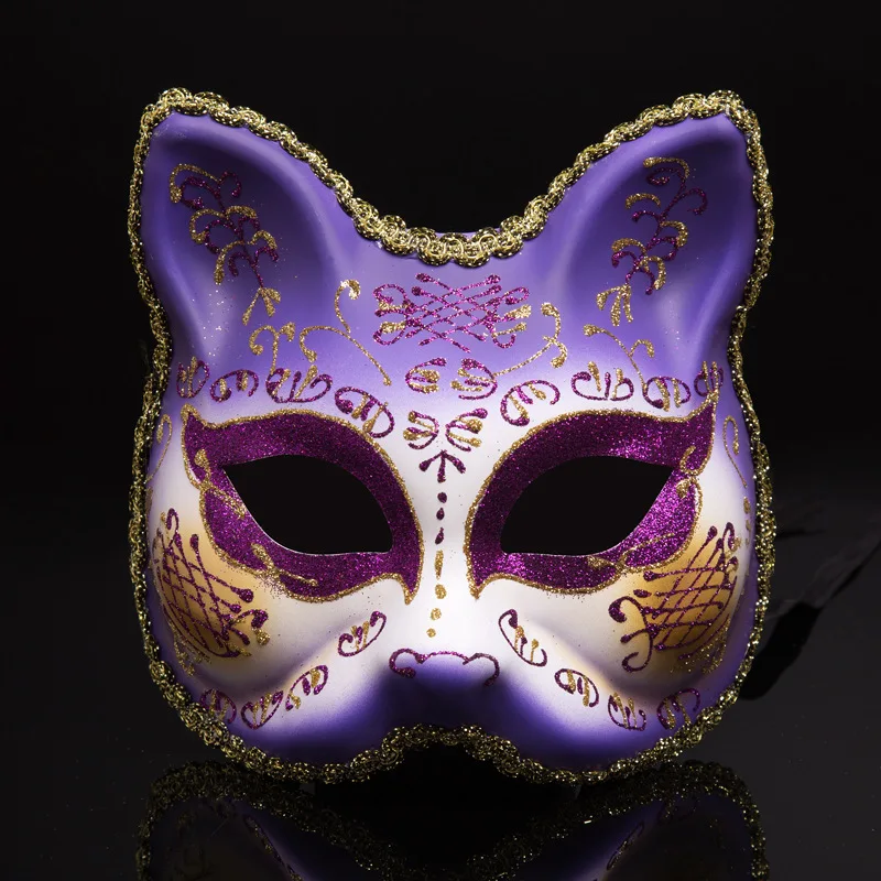 Masque de chat en feutre : déguisement d'animal pour enfant, cadeau d'anniversaire - France