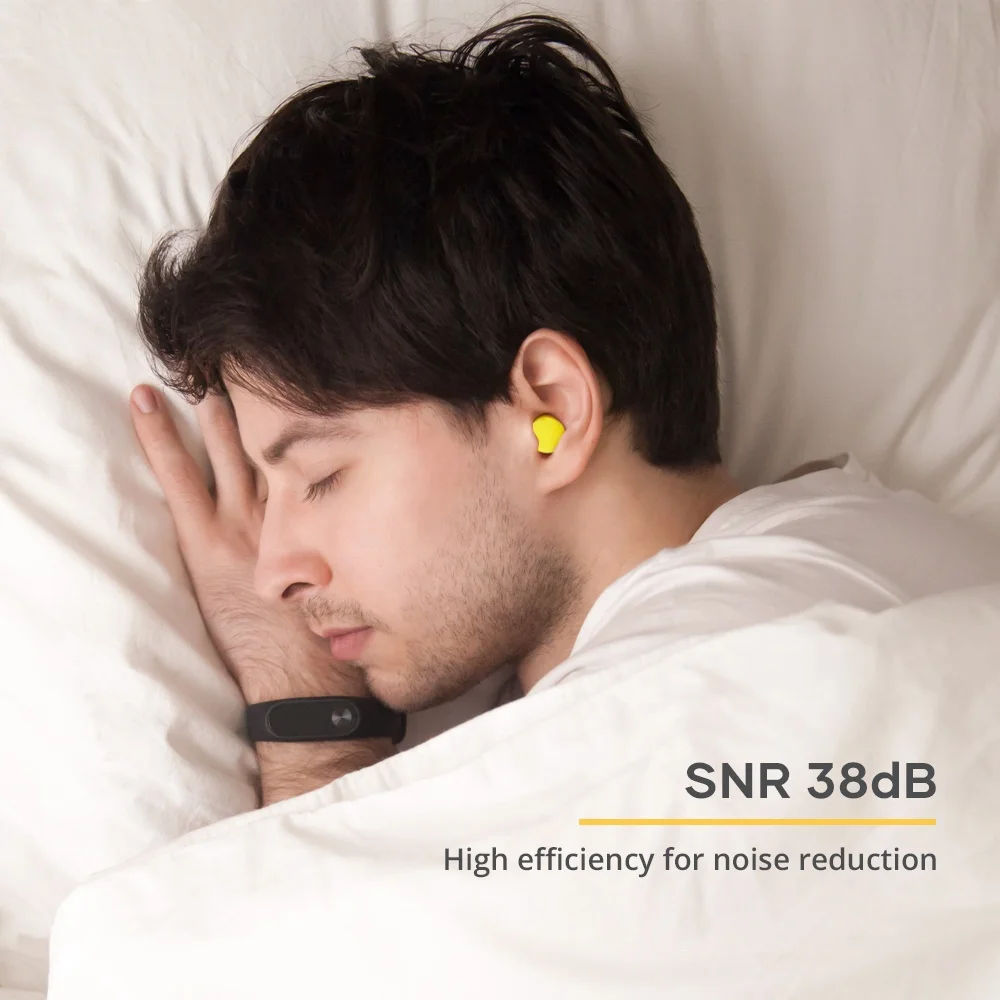 Produktbild von Noise Cancelling Ohrstöpsel Zum Schlafen – Anti-Schnarch, Wiederverwendbar