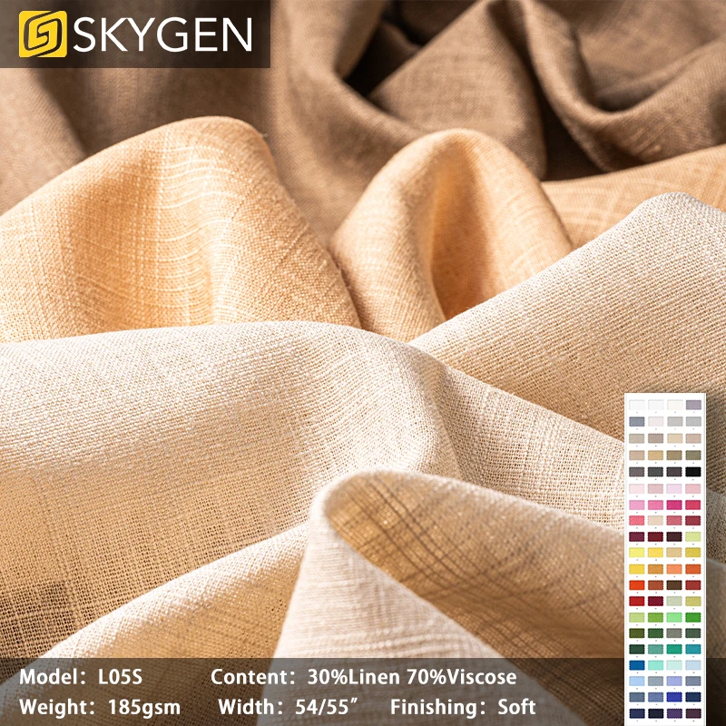 100% Linen Eco-Friendly 185gsm Woven Organic Suit Fabric 30% Linen 70%  Viscose Natural Color for Women Shirts and Dresses| Alibaba.com