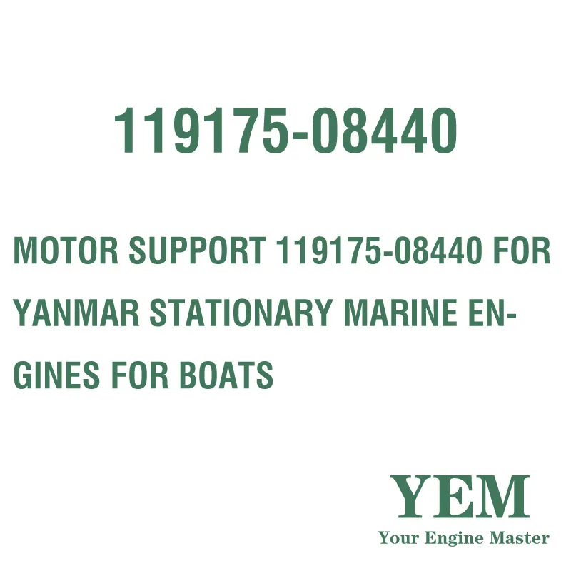 MOTOR SUPPORT 119175-08440 for YANMAR STATIONARY MARINE ENGINES for BOATS