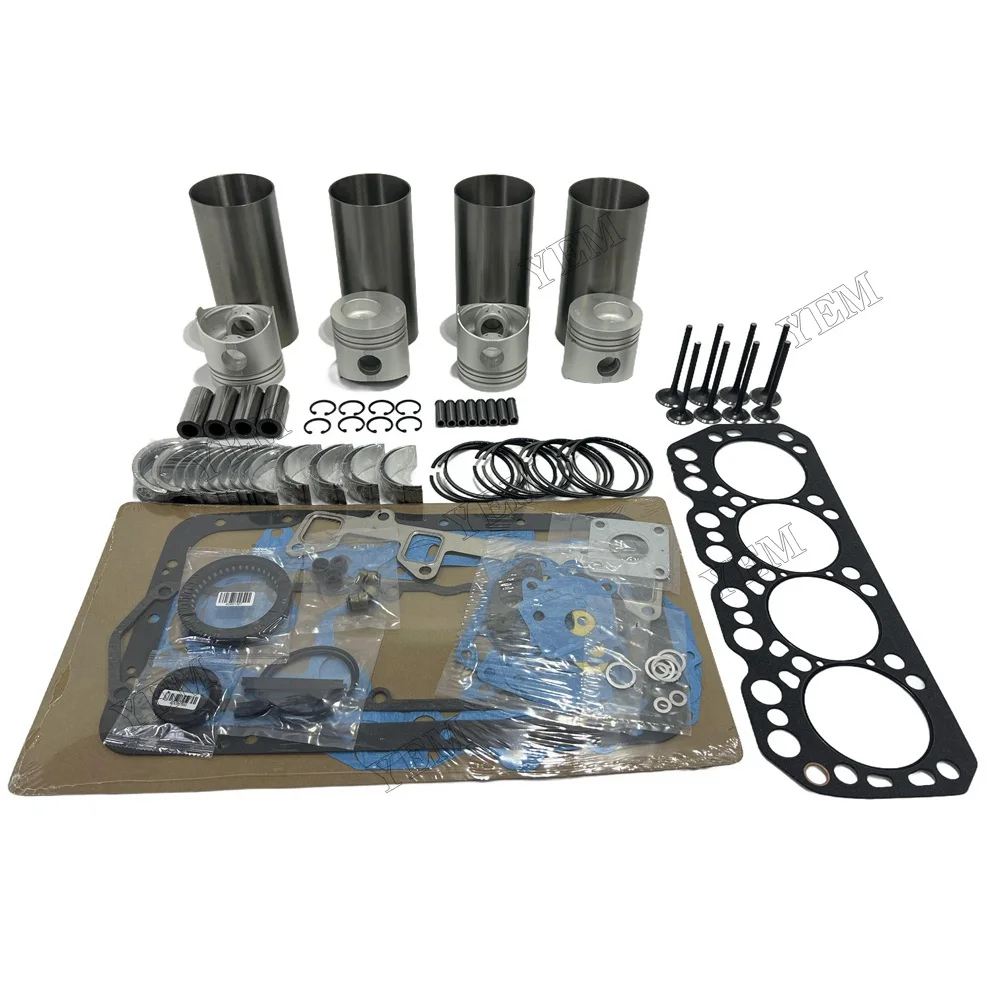 K4N Overhaul Rebuild Kit Replacement for Mitsubishi Engine for 305CR Kobelco SK045 Excavator Cat MM57SR MM45