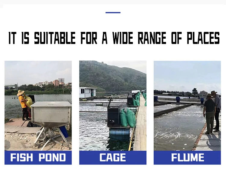 Automatic Fish Animal Feeder Floating Big Pond Fish Food Feeding Machine With Time Control Shrimp Feeder Pond