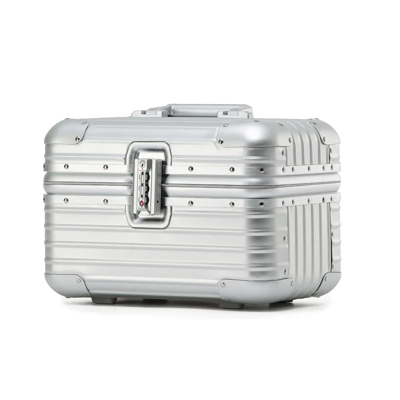 12/15-inch All-aluminum Alloy Spinner Suitcase with TSA Password Lock Waterproof & Durable Travel case for Boarding