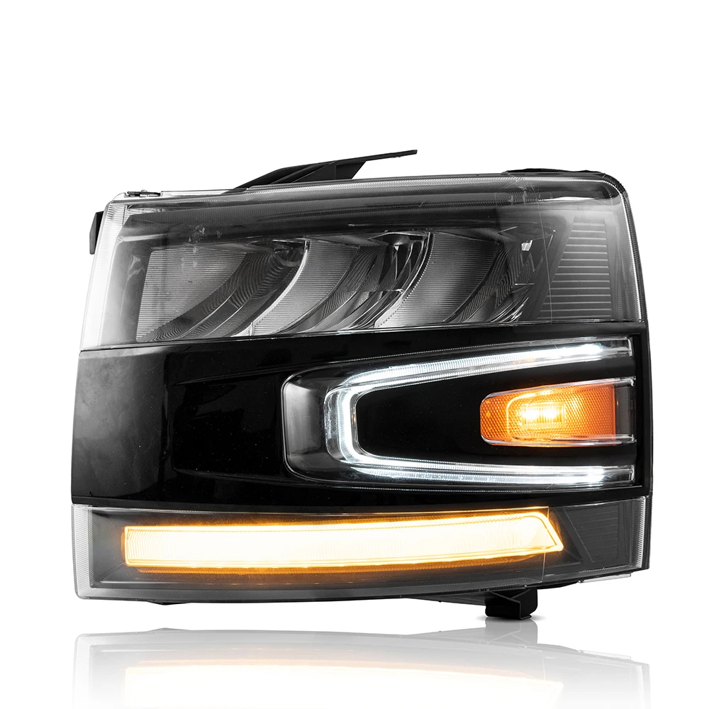 Headlight Head Light LED Headlights Car Assembly Headlamp 2007 - 2013 for Chevorlet silverado 2500 3500 HD Plug and Play