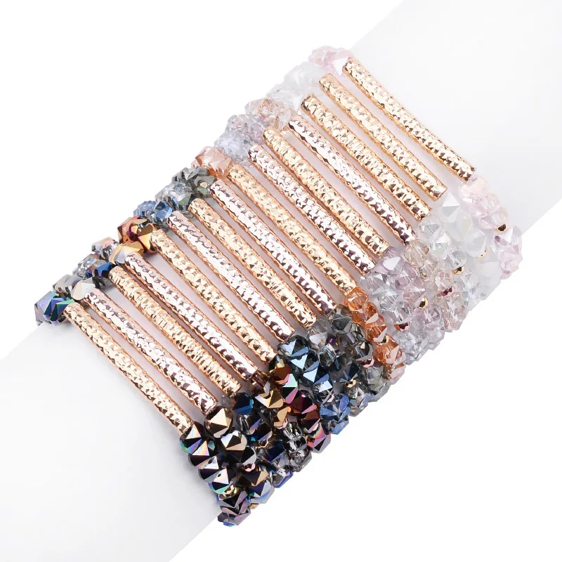Details about   White Leather Unique Multicolour Glaze Beads Ball Bracelets Crystal Present 02 
