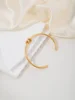 Acero inoxidable chapado en oro de 18k-1