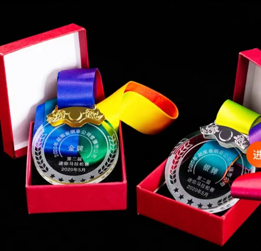 Wholesale award crystals medals with your logo on