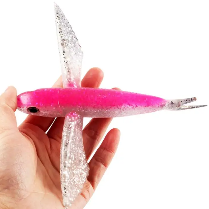 Wholesale Seawater Fishing Lure Flying Fish 170mm 80g Soft Bait