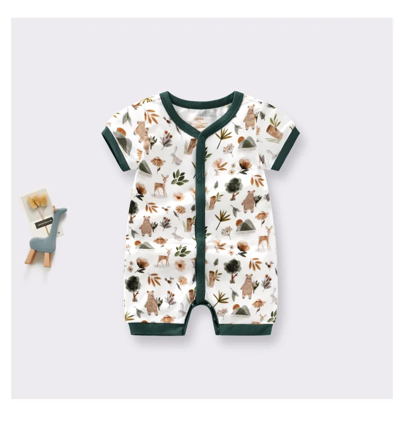 Bamboo Sleeper Custom Baby Pajamas Short Romper New Born Baby Products