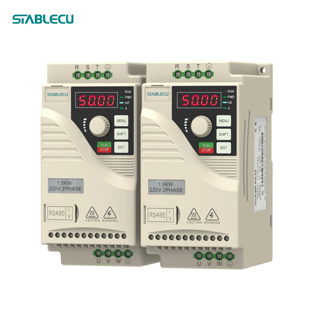 Convertisseur de fréquence de courant alternatif de précision 1,5 kW pour systèmes de tri automatisés 220V 3 phases VFD 50HZ 60HZ