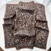10 coffee-colored three-sided small leopard print