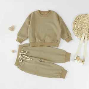 Hot Sale Baby Boys Clothing Sets Jogger Outfits Solid Tracksuit Outfits