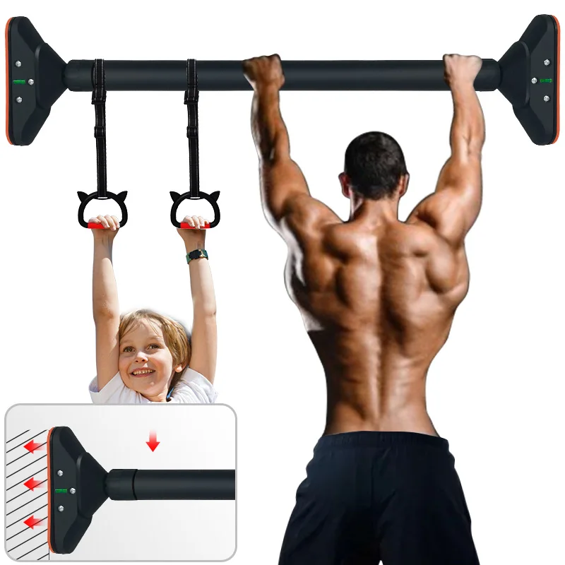 Adjustable Length Exercise Pull up Bars 48 Inch Doorway Pull-up bar