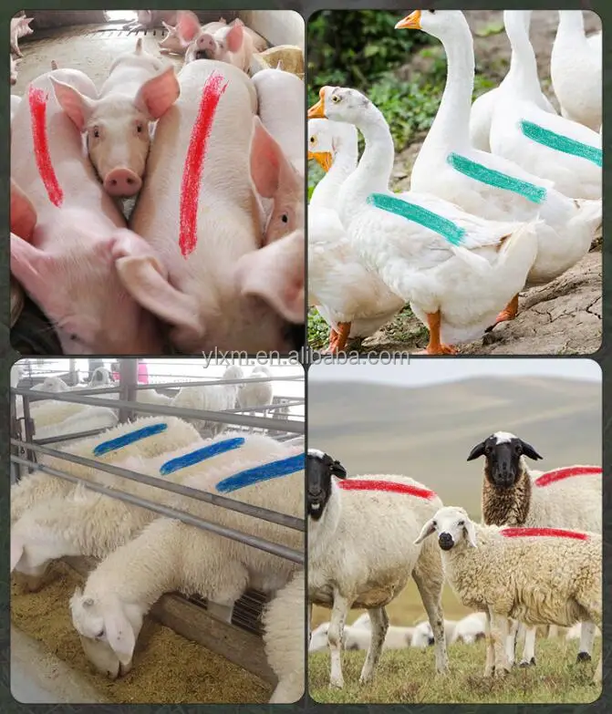 Livestock Crayon Marking Pen Colored Animal Marker Non Toxic Sheep