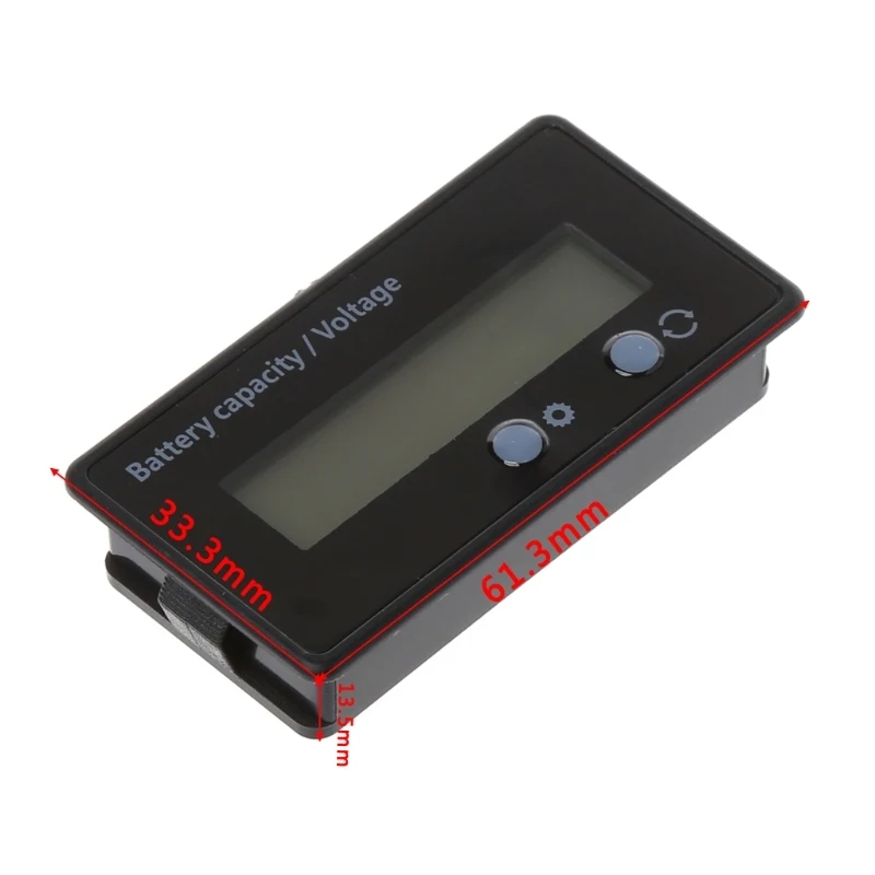 Jauge Batterie Numérique 12V/24V/36V/48V/72V - Compteur Heures LED Pour Voiturette