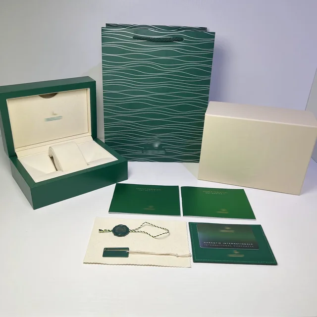 Customized Luxury Green Leather Single Watch Box Wooden Storage Gift Packaging Watch Box Box Pillow