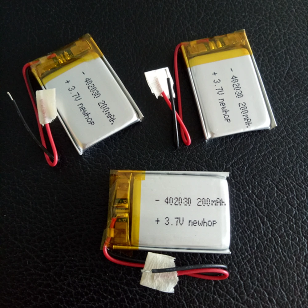 Small Size Rechargeable 3.7V 200mAh 250mAh Lithium Polymer Battery 502030 402030 LiPo Cell for Smart Watch and Wearable Devices