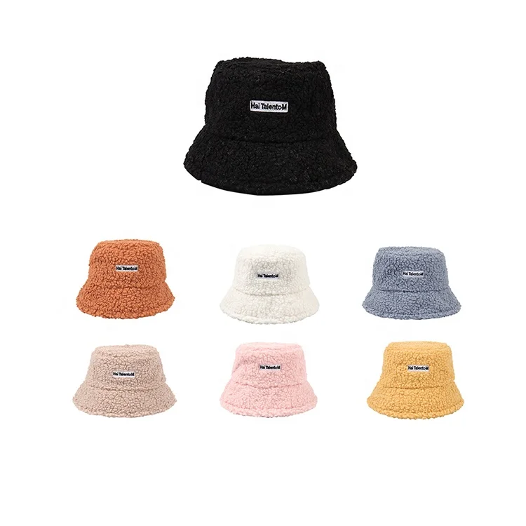Оптовая продажа Дешевые Зимние флисовые шерстяные шляпы женские теплые Плюшевые Пушистые с логотипом